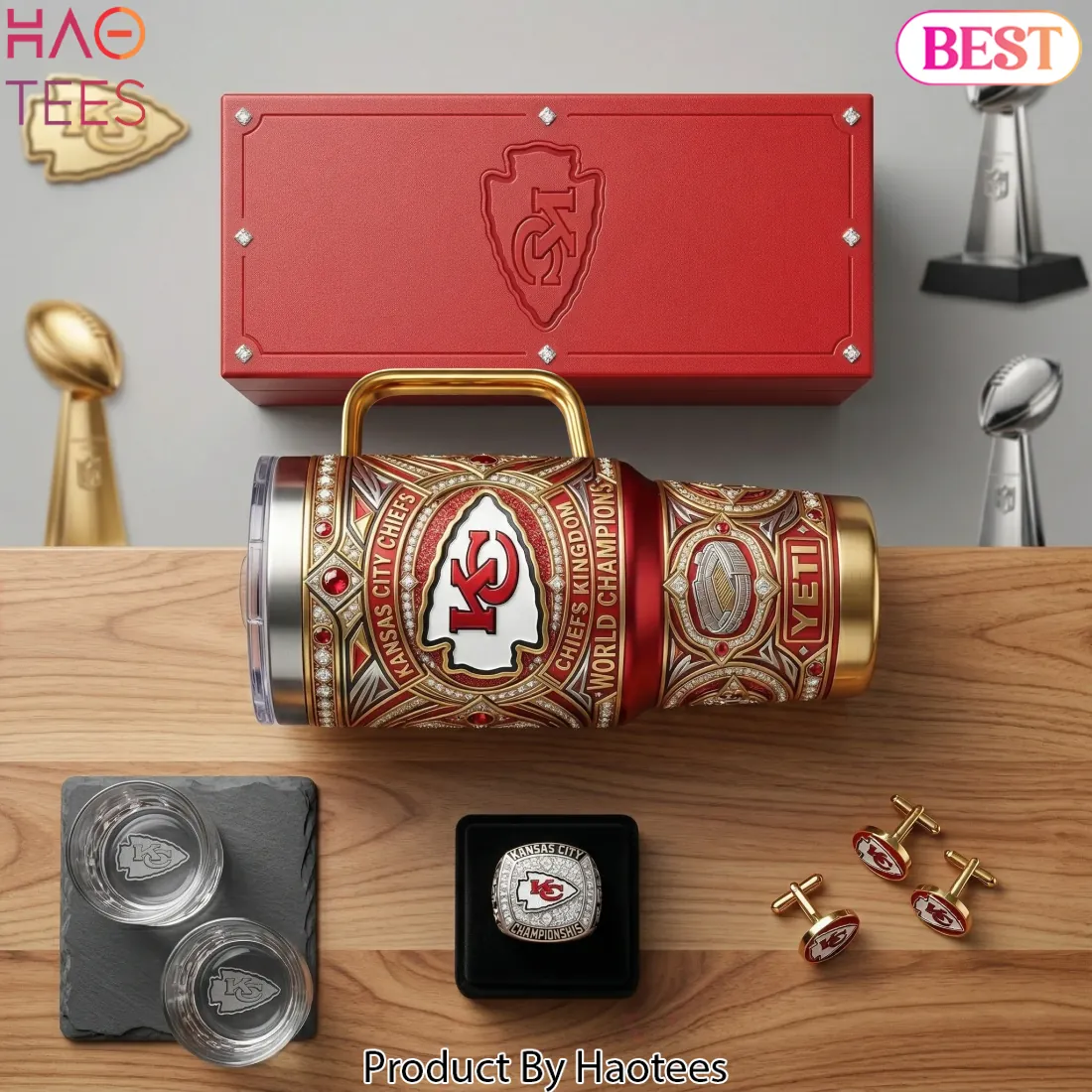 Kansas City Chiefs World Champions Luxury YETI Insulated Tumbler Kansas City Chiefs World Champions Luxury YETI Insulated Tumbler