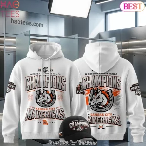 Kansas City Mavericks 2026 Western Conference Champions ECHL Pullover Hoodie Kansas City Mavericks 2026 Western Conference Champions ECHL Pullover Hoodie
