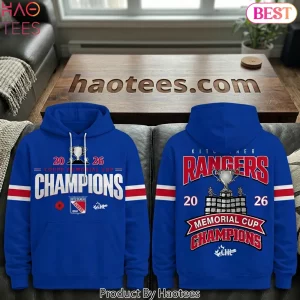 Kitchener Rangers 2026 Memorial Cup Champions Commemorative Hoodie Kitchener Rangers 2026 Memorial Cup Champions Commemorative Hoodie