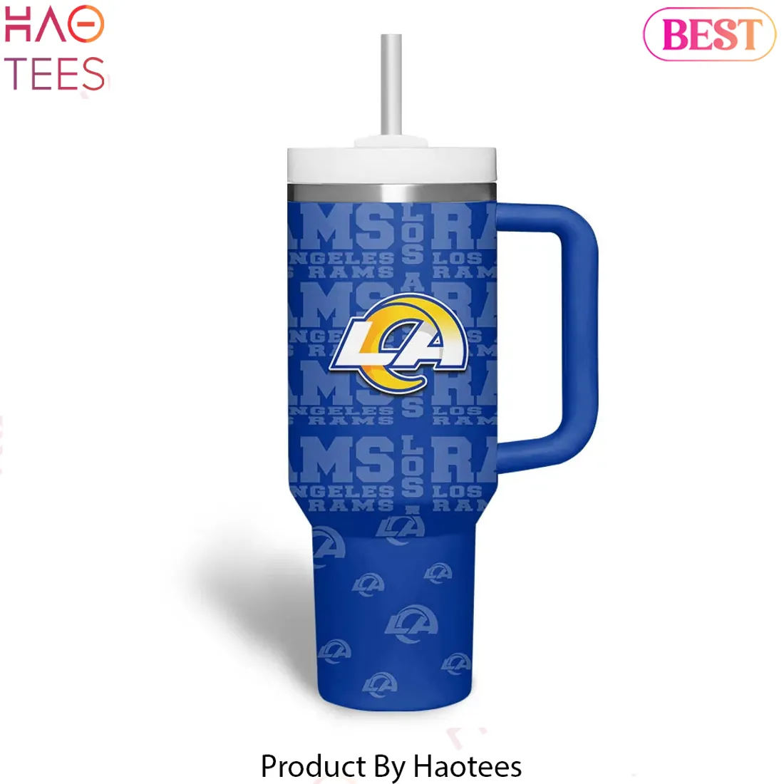 Los Angeles Rams Personalized Custom Name and Number 40oz Travel Tumbler Los Angeles Rams Personalized Custom Name and Number 40oz Travel Tumbler