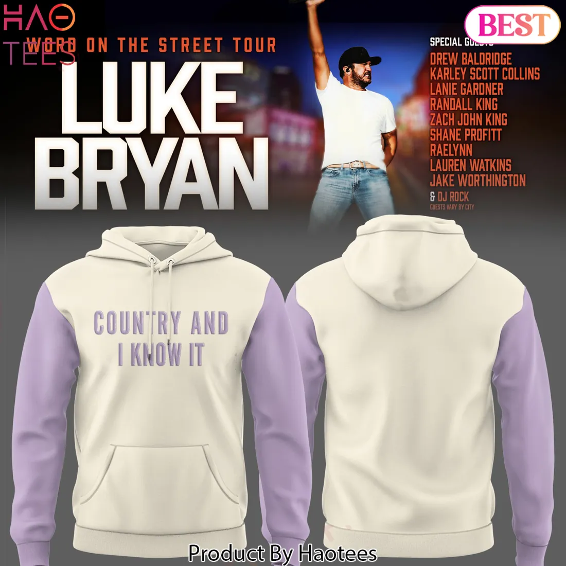 Luke Bryan Word On The Street Tour “Country And I Know It” Hoodie Luke Bryan Word On The Street Tour “Country And I Know It” Hoodie