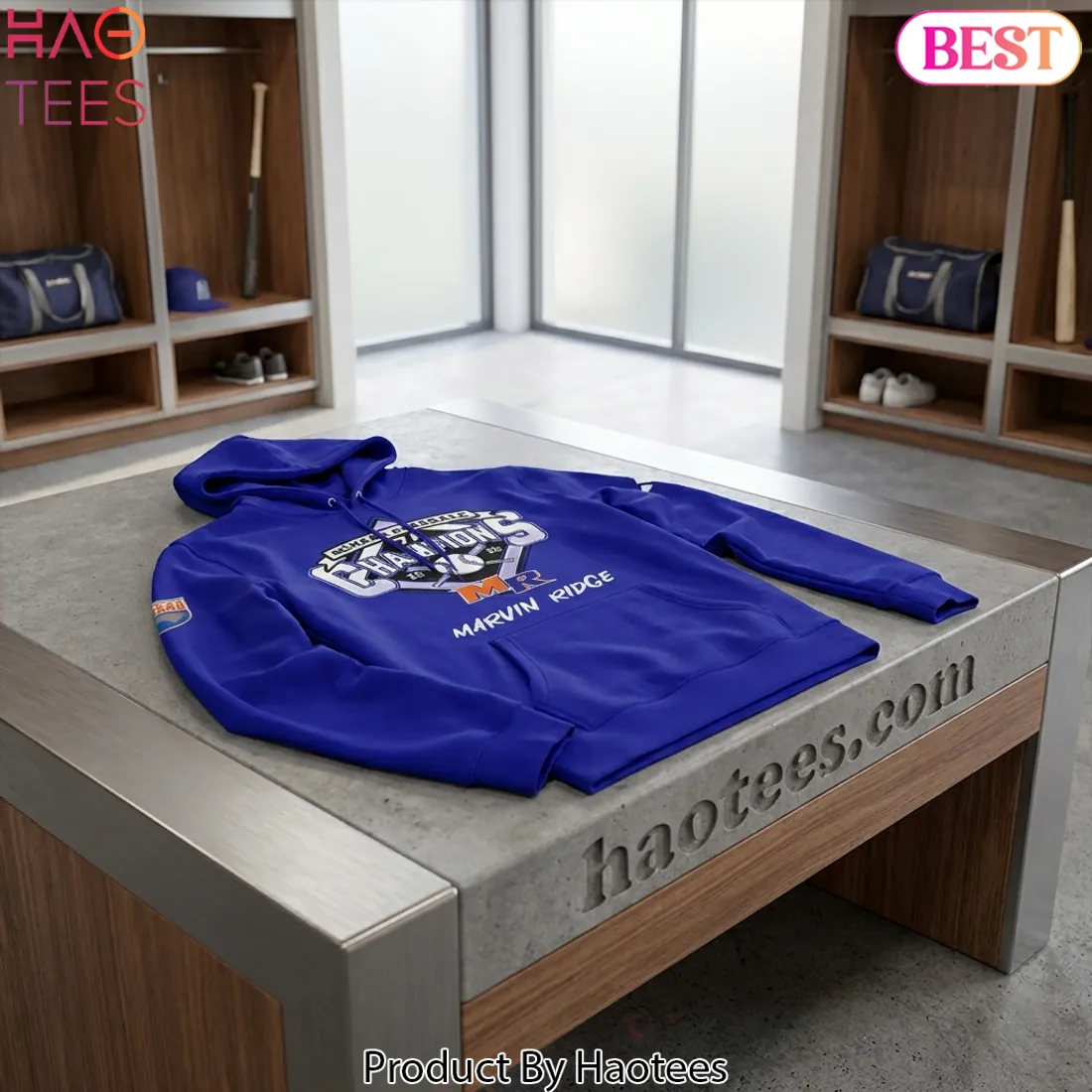 Marvin Ridge NCHSAA 7A Baseball Champions 2026 Commemorative Graphic Hoodie