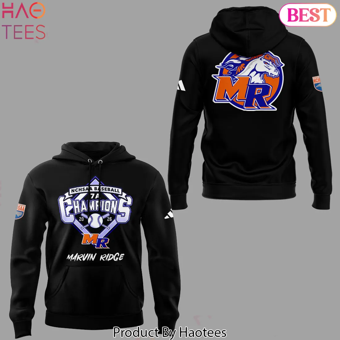 Marvin Ridge NCHSAA 7A Baseball Champions 2026 Commemorative Hoodie Marvin Ridge NCHSAA 7A Baseball Champions 2026 Commemorative Hoodie