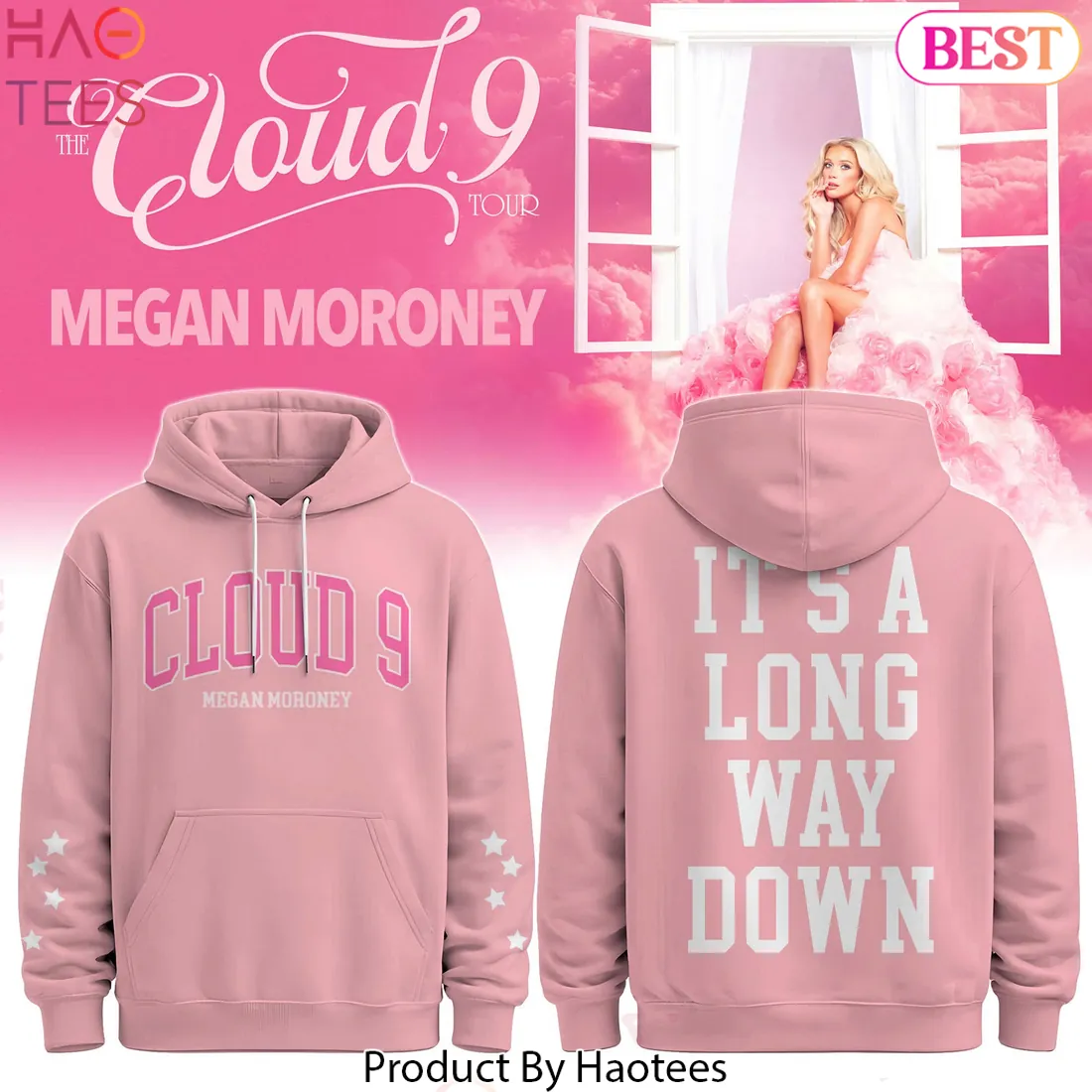Megan Moroney Cloud 9 Tour “It’s A Long Way Down” Hoodie Megan Moroney Cloud 9 Tour “It’s A Long Way Down” Hoodie