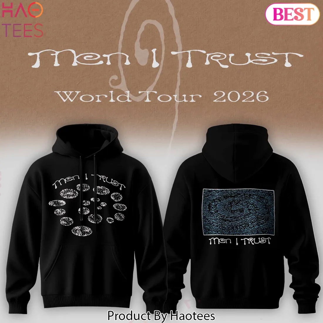 Men I Trust World Tour 2026 Official Black Band Hoodie Men I Trust World Tour 2026 Official Black Band Hoodie