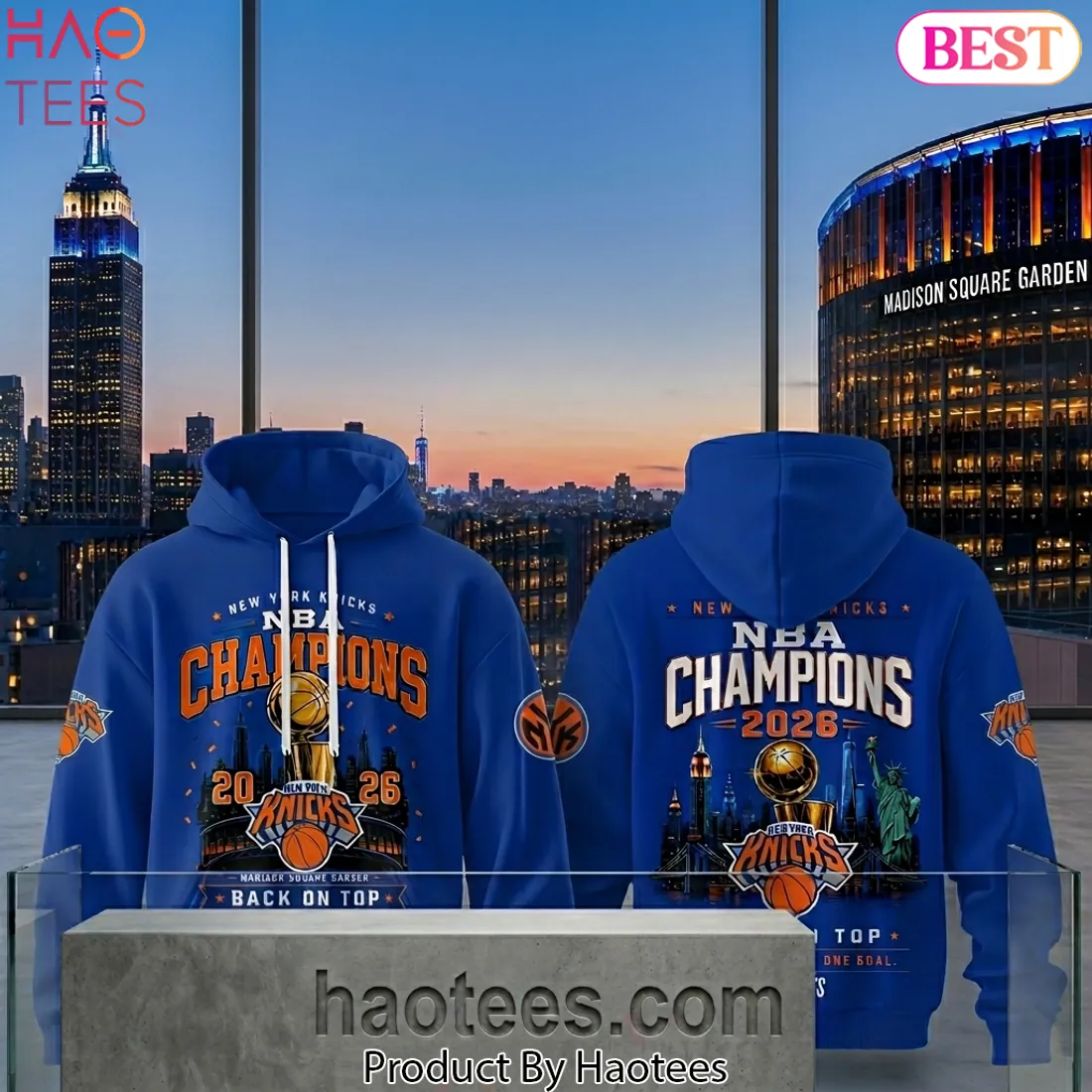 New York Knicks 2026 NBA Champions Back On Top Commemorative Hoodie