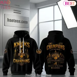 New York Knicks 2026 NBA Champions Commemorative Gold Graphic Hoodie