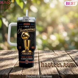 New York Knicks 2026 NBA Champions Commemorative Travel Tumbler
