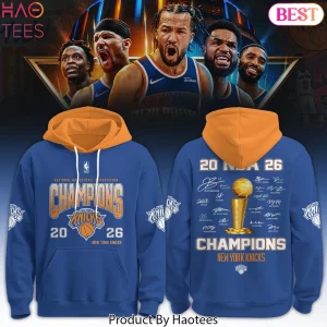 New York Knicks 2026 NBA Champions Player Signatures Hoodie