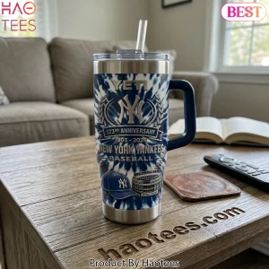New York Yankees 123rd Anniversary 1903-2026 Official Fan Edition Tie Dye Handle Tumbler