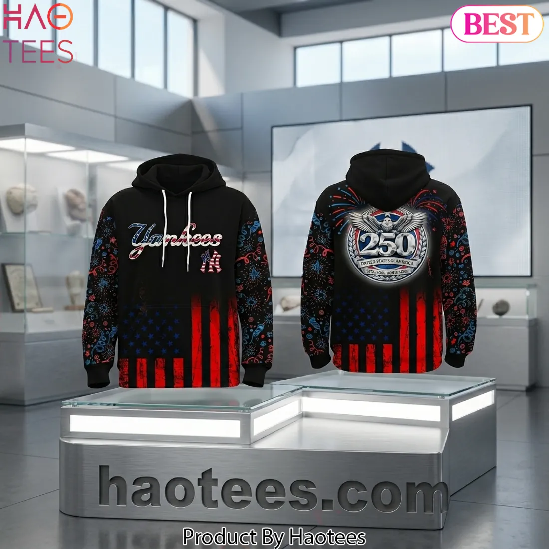 New York Yankees 250 Years Of America Anniversary Hoodie