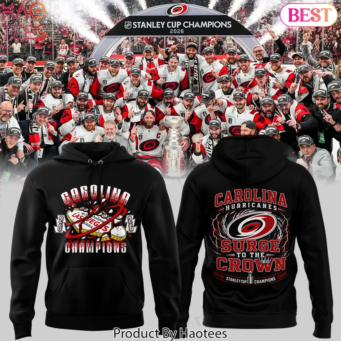 Carolina Hurricanes 2026 Stanley Cup Champions Hoodie Carolina Hurricanes 2026 Stanley Cup Champions Hoodie