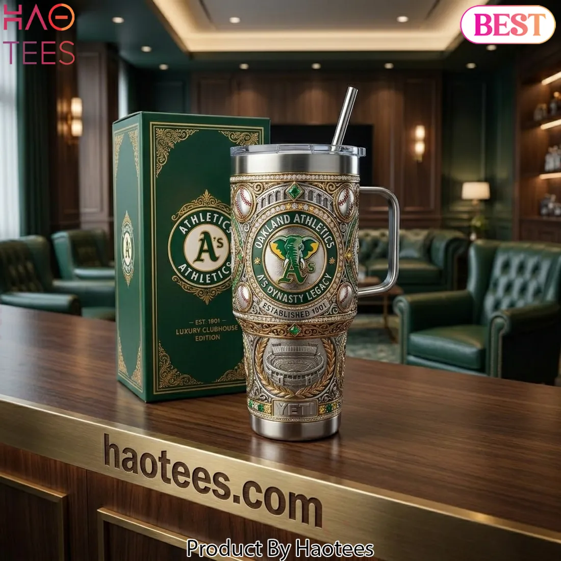 Oakland Athletics Dynasty Legacy 40oz Insulated Tumbler