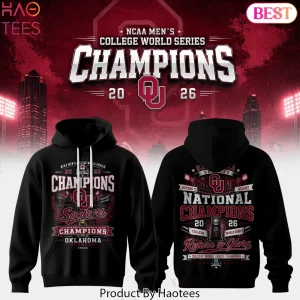 Oklahoma Sooners 2026 College World Series Champions Commemorative Hoodie