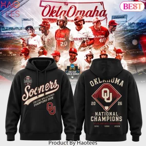 Oklahoma Sooners 2026 College World Series Champions Pullover Hoodie