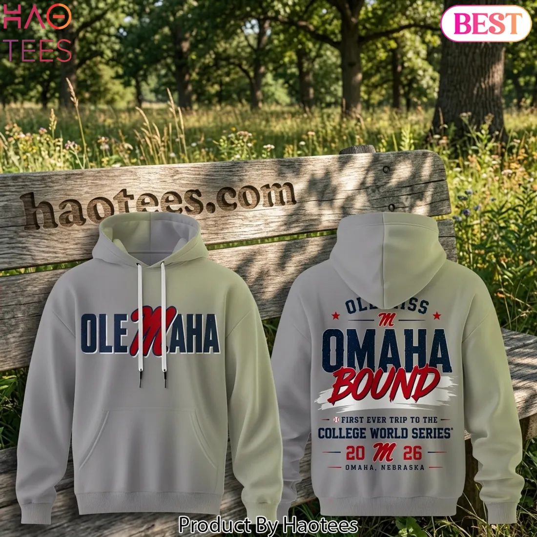 Ole Miss Rebels Olemaha Omaha Bound College World Series Hoodie