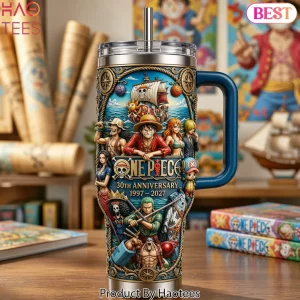 One Piece 30th Anniversary 1997-2027 Commemorative 3D Embossed Insulated Tumbler