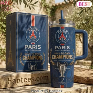 Paris Saint-Germain Back-to-Back Champions UEFA Champions League Commemorative Tumbler