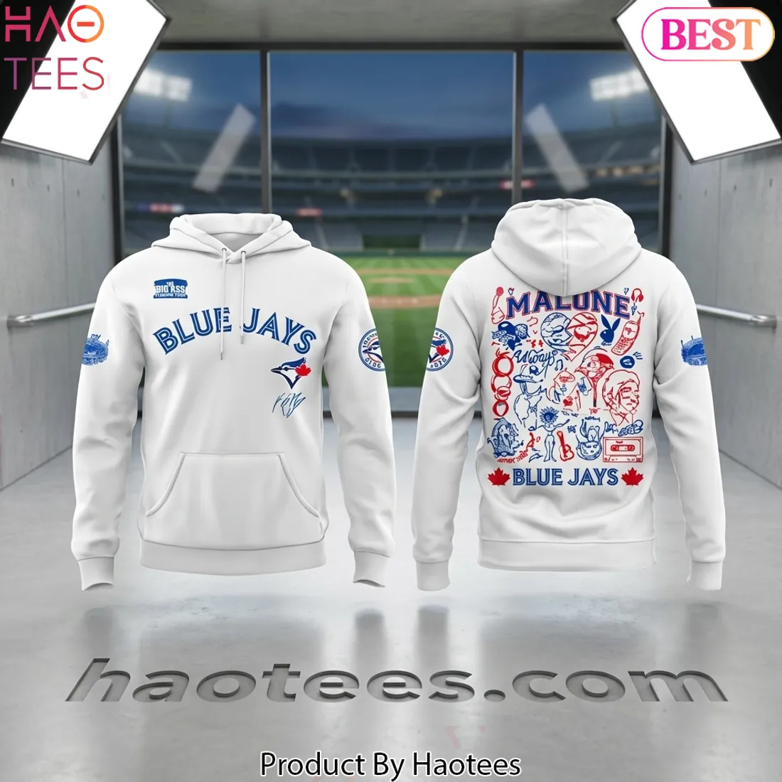 Post Malone Jelly Roll Big Ass Stadium Tour 2026 Rogers Stadium Hoodie