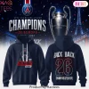 PSG Champions League Back 2 Back 2026 Hoodie