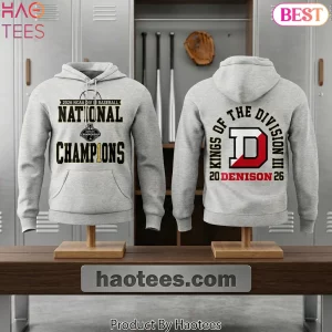 Denison Big Red 2026 NCAA Division III Baseball National Champions Pullover Hoodie