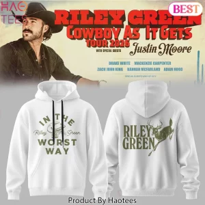Riley Green Cowboy As It Gets Tour 2026 Concert Hoodie