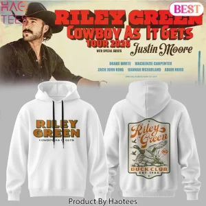 Riley Green Cowboy As It Gets Tour 2026 Country Music Hoodie