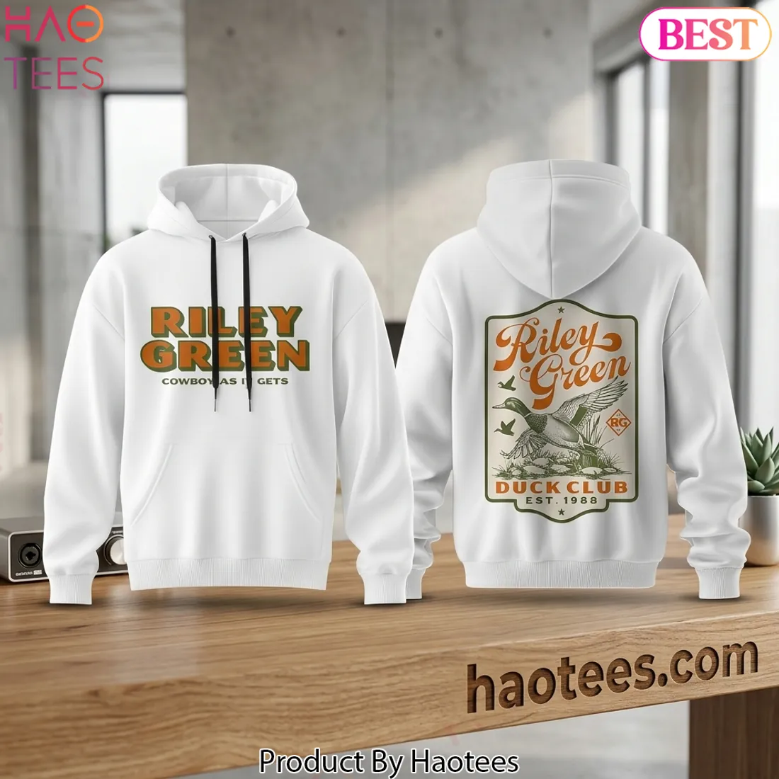 Riley Green Cowboy As It Gets Tour 2026 Country Music Hoodie