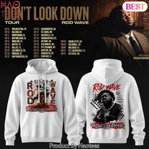 Rod Wave Don’t Look Down Tour 2026 Edition Graphic Print Hoodie