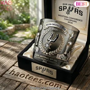 San Antonio Spurs 2026 Western Conference Champions Limited Edition Whiskey Glass San Antonio Spurs 2026 Western Conference Champions Limited Edition Whiskey Glass