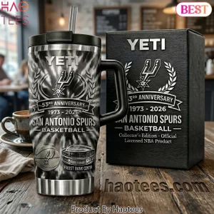 San Antonio Spurs Basketball 53rd Anniversary 1973-2026 Commemorative Handle Tumbler
