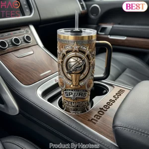San Antonio Spurs Dynasty Legacy Premium Gold and Silver Handle Tumbler