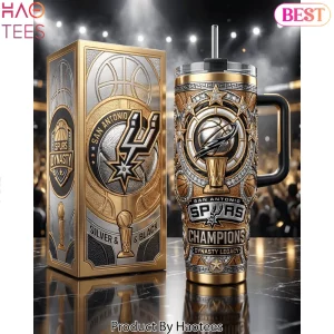 San Antonio Spurs Dynasty Legacy Premium Gold and Silver Handle Tumbler