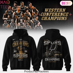 San Antonio Spurs NBA Western Conference Champions 2026 Hoodie