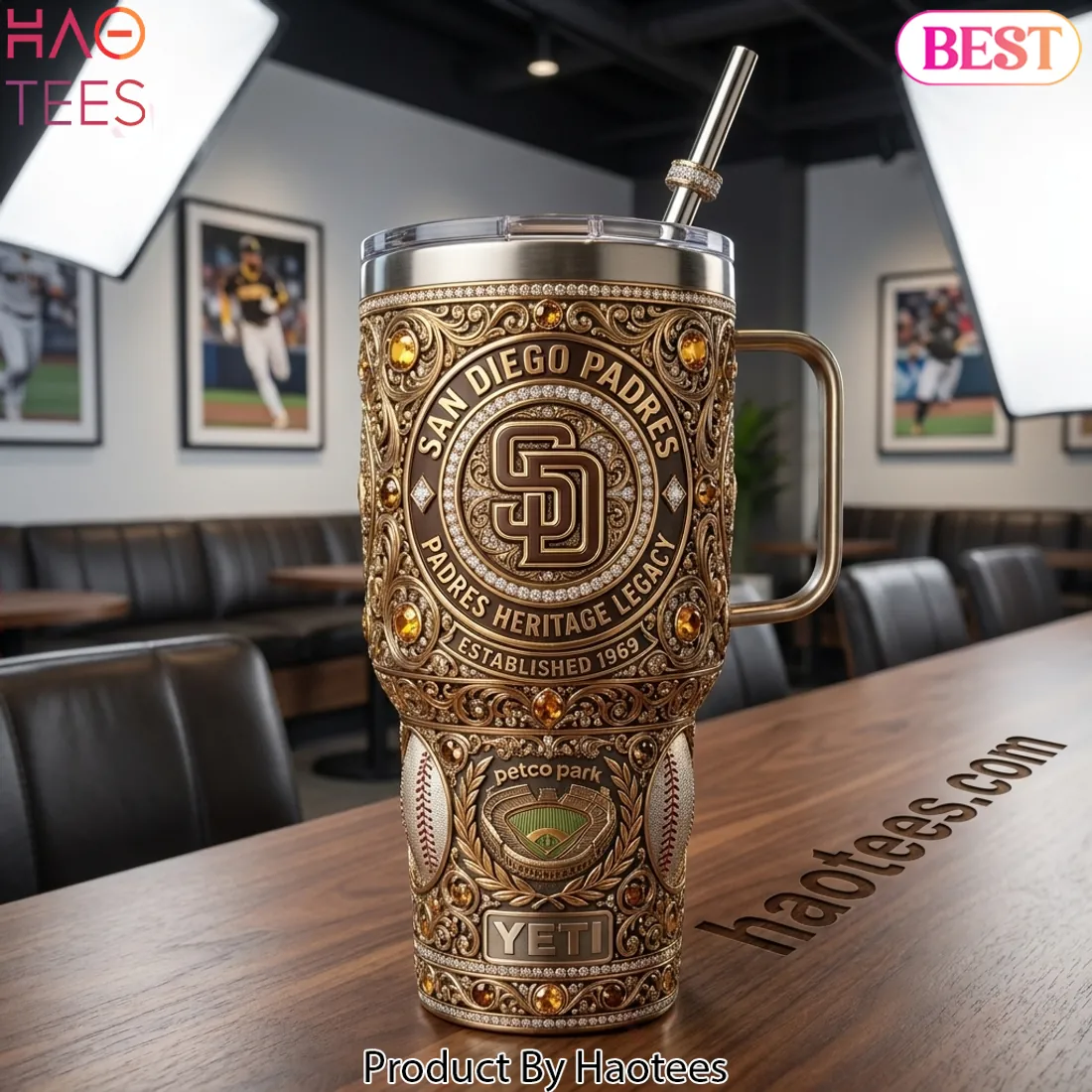 San Diego Padres Heritage Legacy Luxury 40oz Tumbler