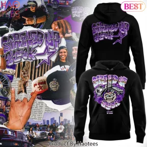 Screwed Up Click Purple Skull Graphic Hoodie