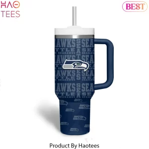 Seattle Seahawks Personalized Name and Number Insulated Travel Tumbler
