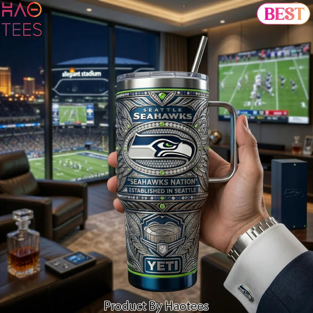 Seattle Seahawks Yeti “Seahawks Nation” Established in Seattle Premium Tumbler Seattle Seahawks Yeti “Seahawks Nation” Established in Seattle Premium Tumbler