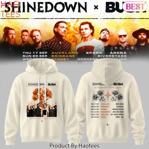 Shinedown Bush Australia Tour 2026 Floral Design Hoodie