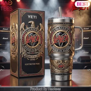 Slayer Reign In Blood Seasons In The Abyss Premium 3D Handle Tumbler