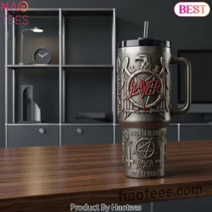 Slayer Reign In Blood South Of Heaven 3D Embossed Stainless Steel Tumbler Slayer Reign In Blood South Of Heaven 3D Embossed Stainless Steel Tumbler