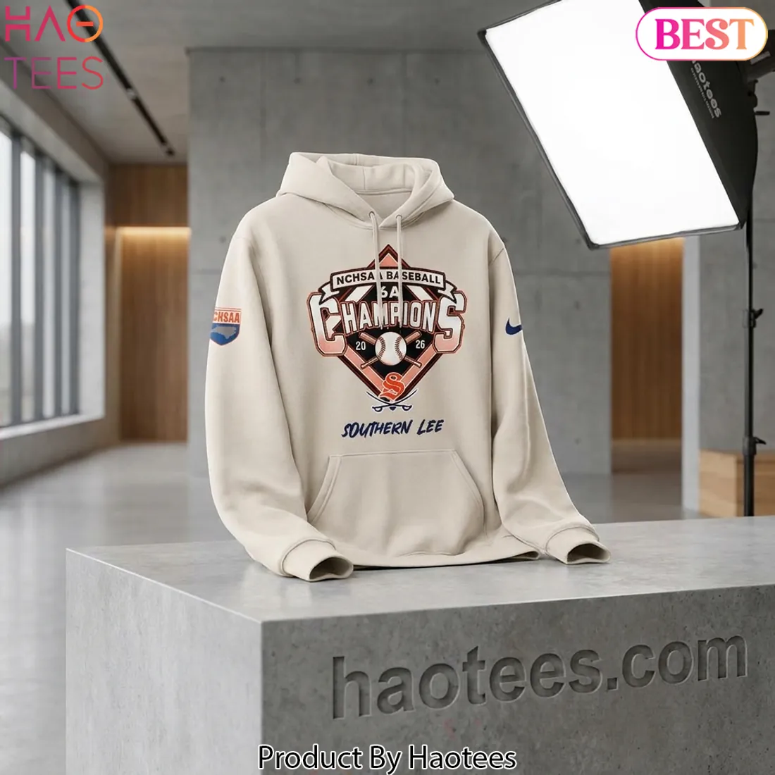 Southern Lee NCHSAA 6A Baseball Champions Commemorative Graphic Hoodie