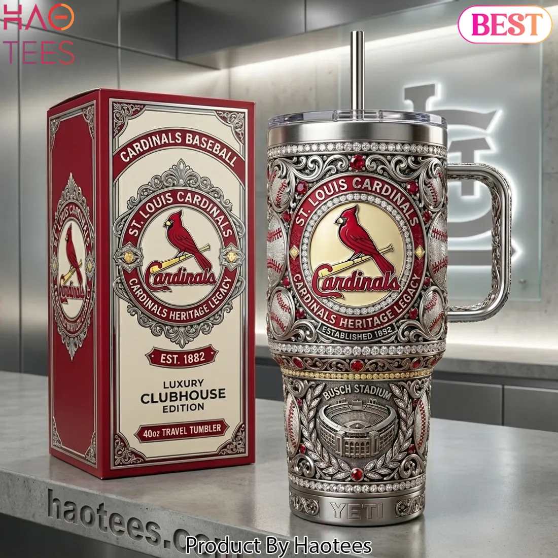 St. Louis Cardinals Luxury Clubhouse Edition 40oz Travel Tumbler