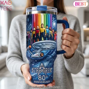 Star Trek 60th Anniversary 1966-2026 Personalized 40oz Tumbler With Handle