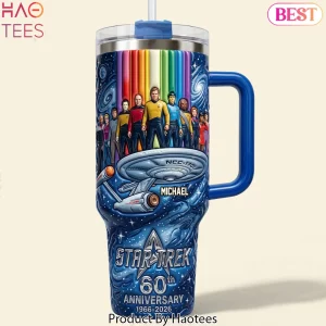 Star Trek 60th Anniversary 1966-2026 Personalized 40oz Tumbler With Handle