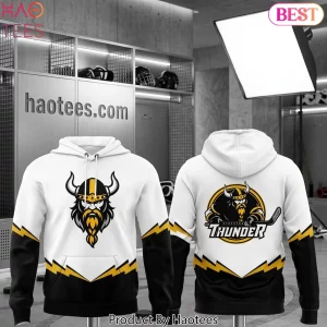 Stockton Thunder Lightning Bolt Hockey Hoodie Stockton Thunder Lightning Bolt Hockey Hoodie