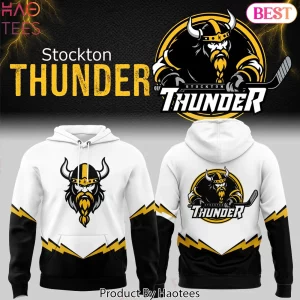 Stockton Thunder Lightning Bolt Hockey Hoodie