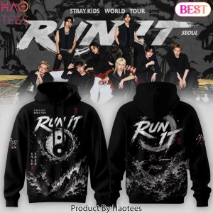 Stray Kids RUN IT World Tour Yin Yang Black Hoodie