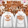 Texas Longhorns 2026 Back to Back Softball National Champions Hoodie