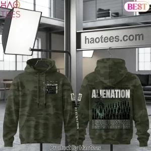 Three Days Grace Alienation Tour 2026 Camouflage Graphic Hoodie